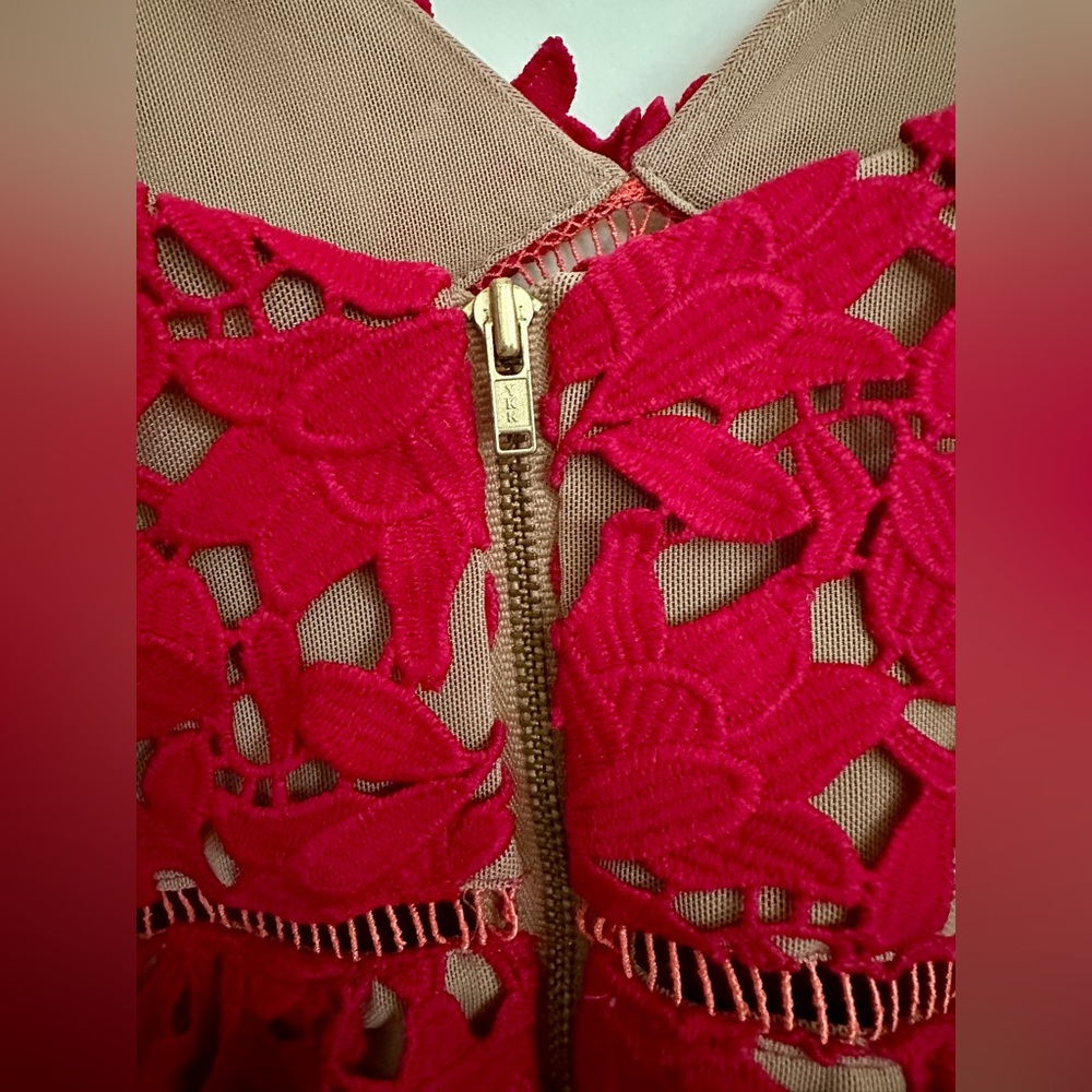 Self-Portrait Lace Pattern Midi Dress - Picture 9 of 13